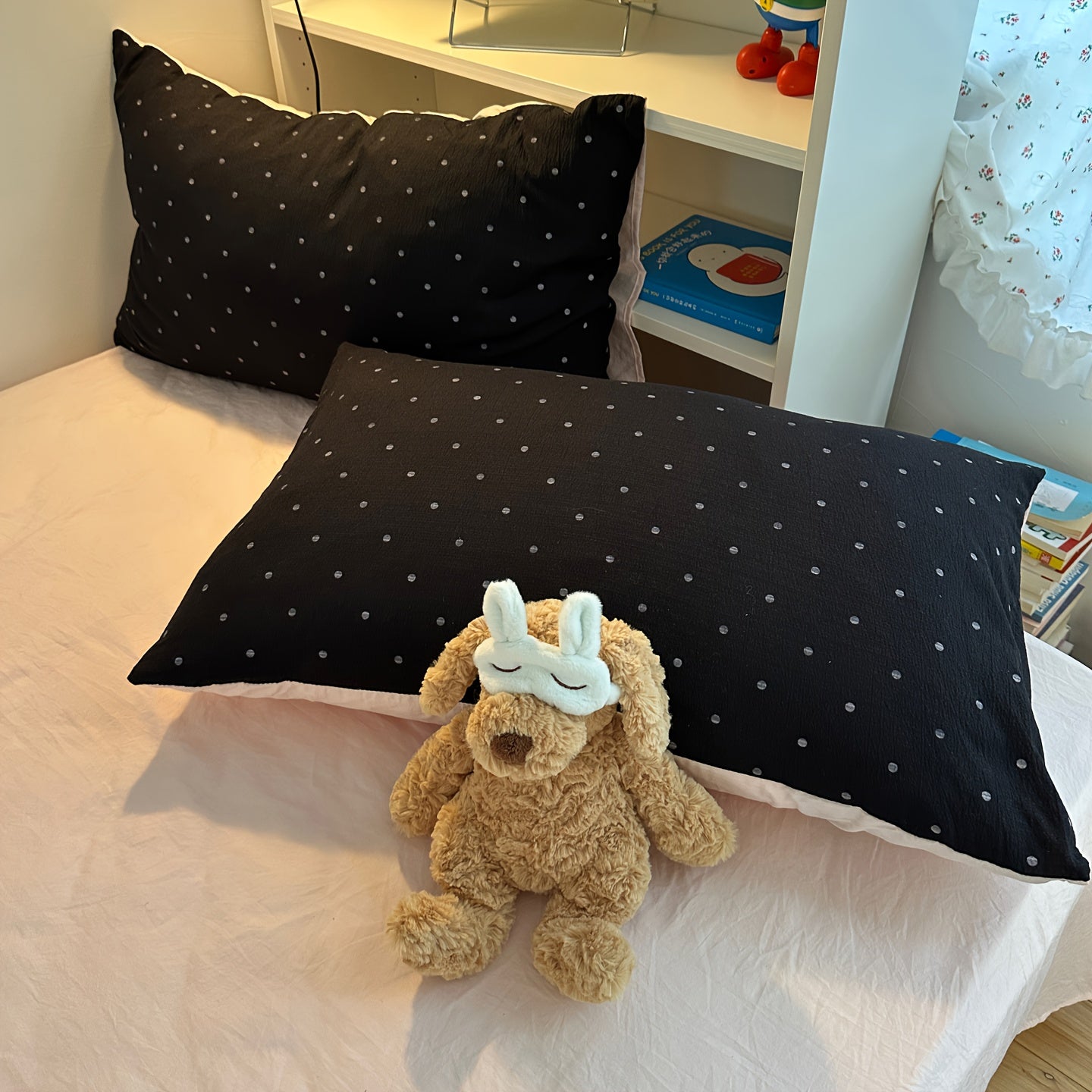 {4pcs} Polka Dot Soft Bedding Set