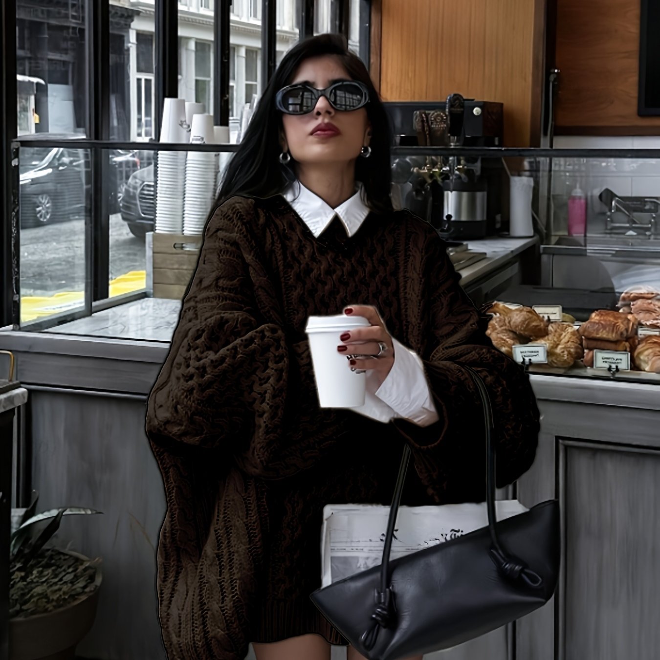 Oversized Cable Sweater