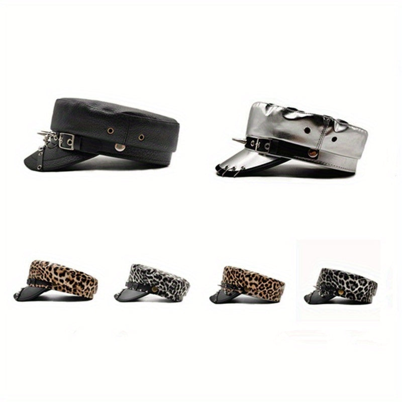 Beret Hat with Decorative Buckle