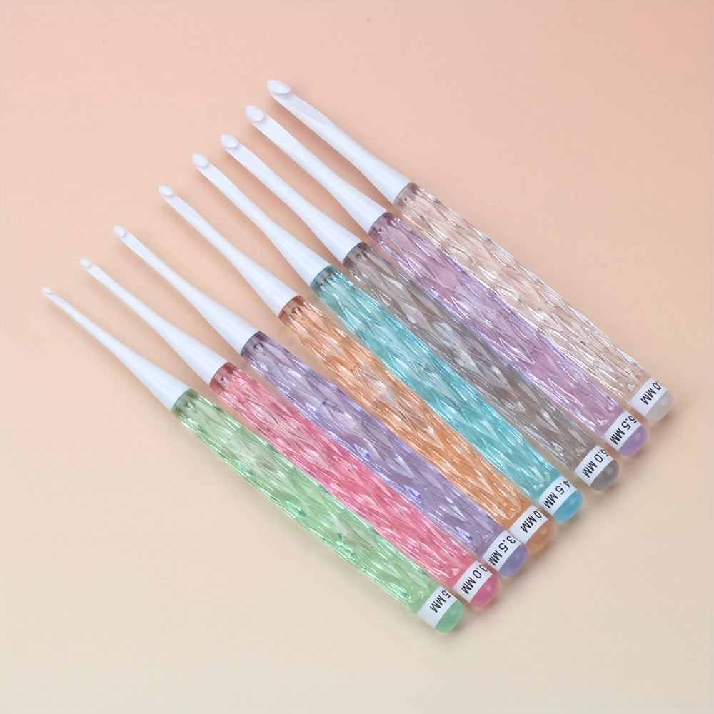 8pcs Candy-Colored Crochet Hook Set