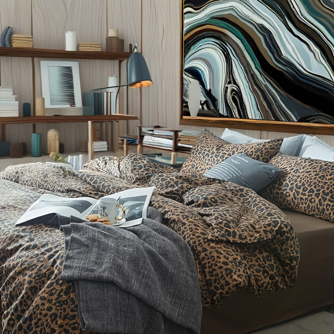 Leopard Print Comforter Set