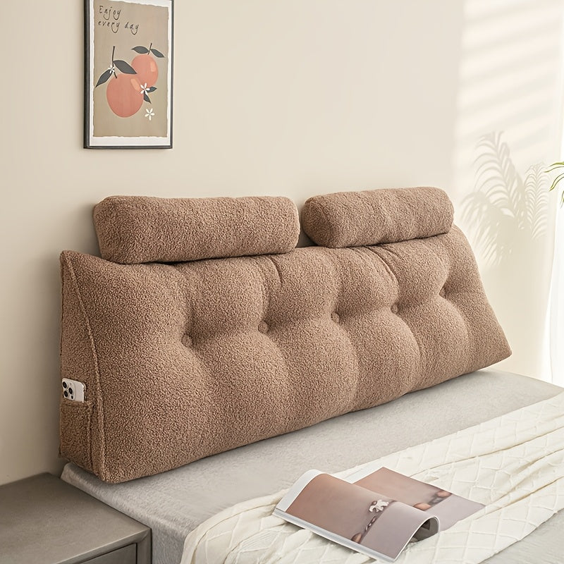 Teddy Fleece Triangular Headboard Cushion