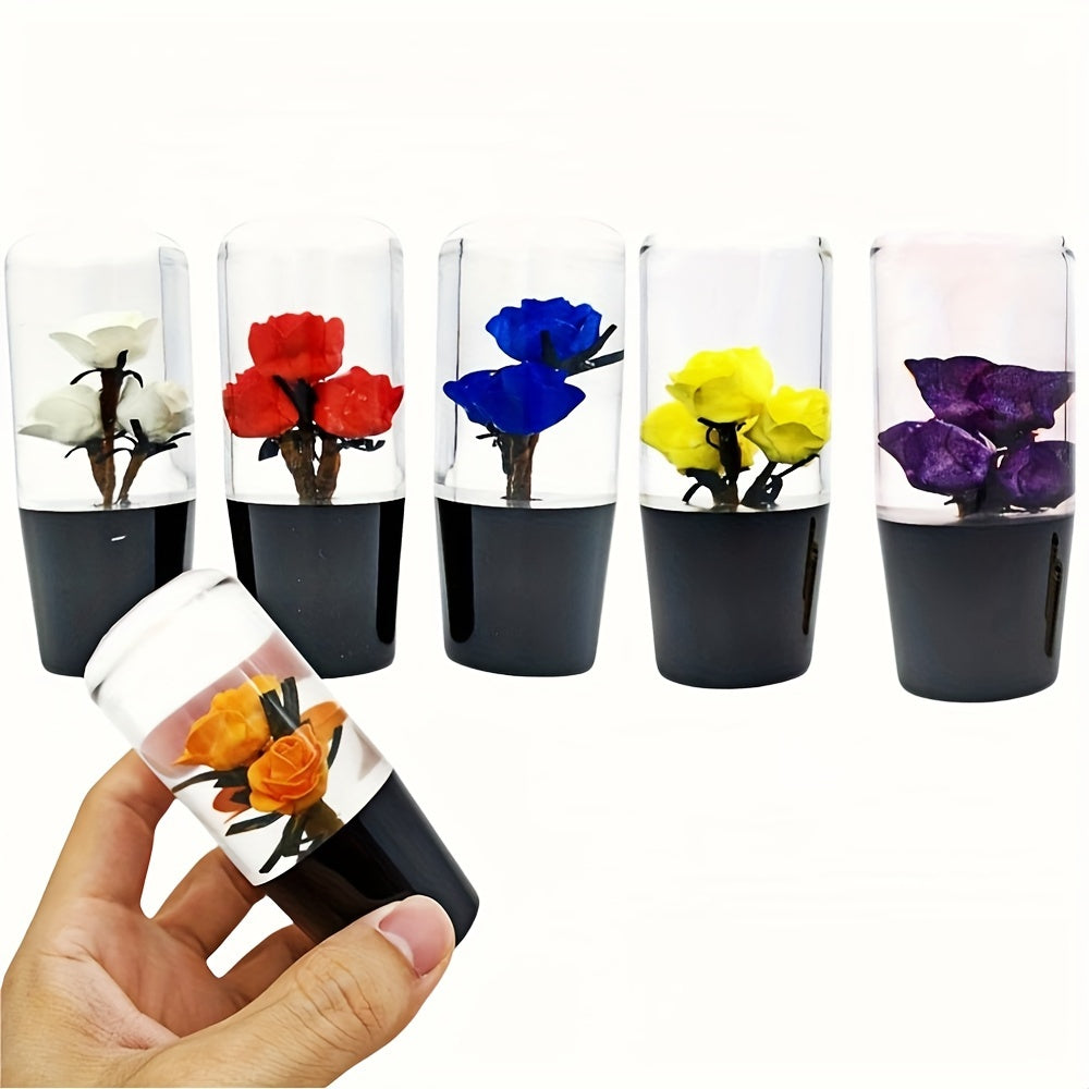 Unique Rose-Shaped 4" Resin Crystal Gear Shift Knob