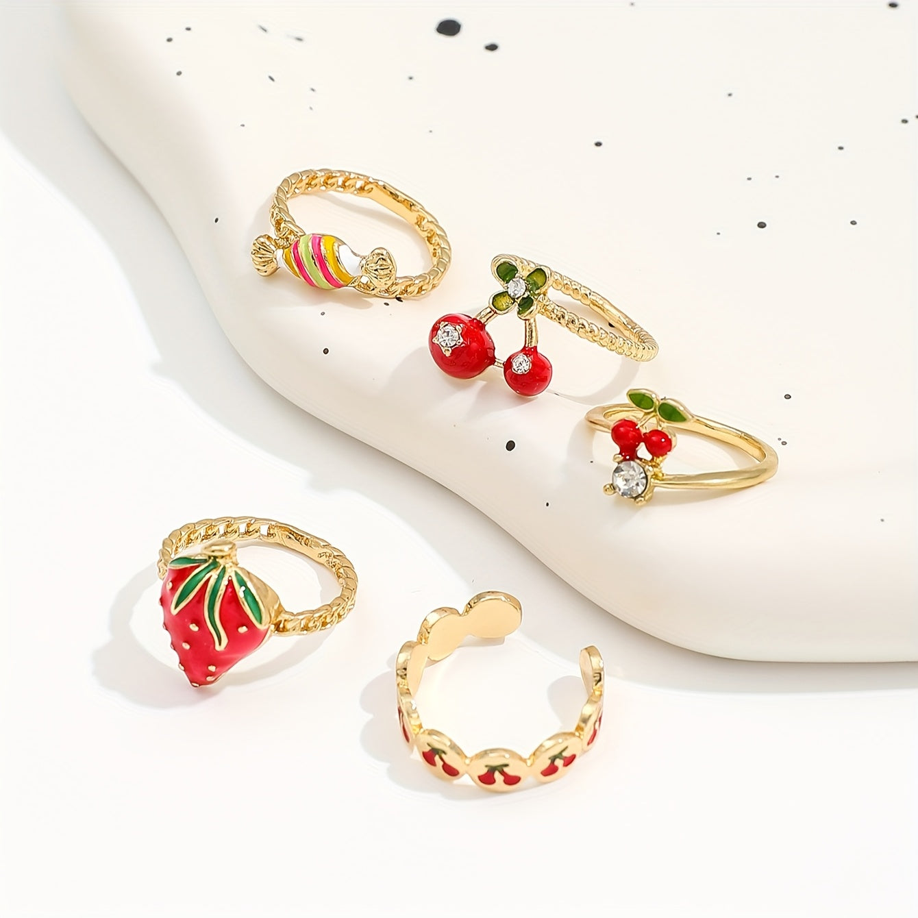 {5pcs} Fashion Rings Set