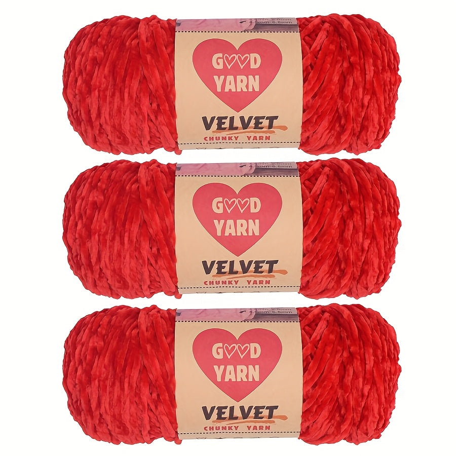 600g Big Chenille Velvet Yarn