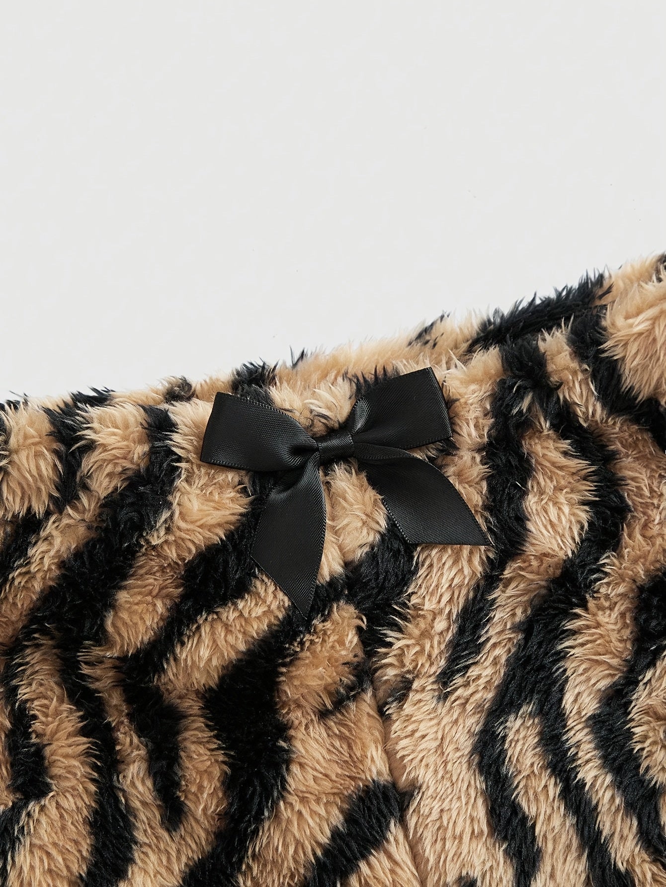 Leopard Print Fluffy Shorts