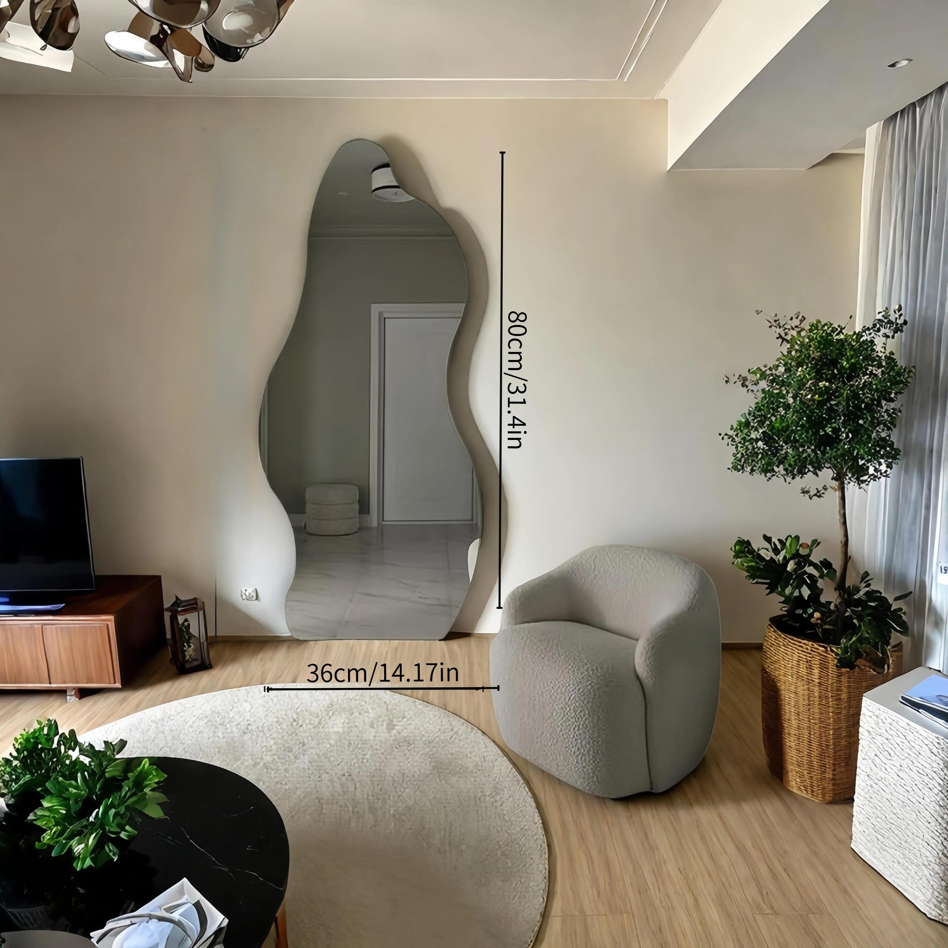 Modern Minimalist Acrylic Frameless Wall Mirror