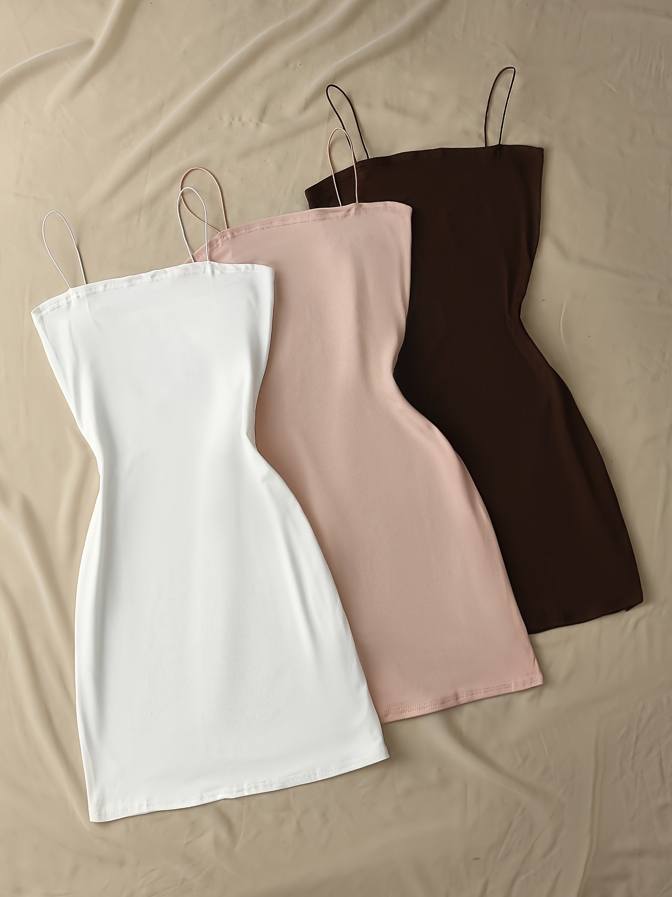 {3pcs} Elegant Off-Shoulder White and Black Mini Dress Set