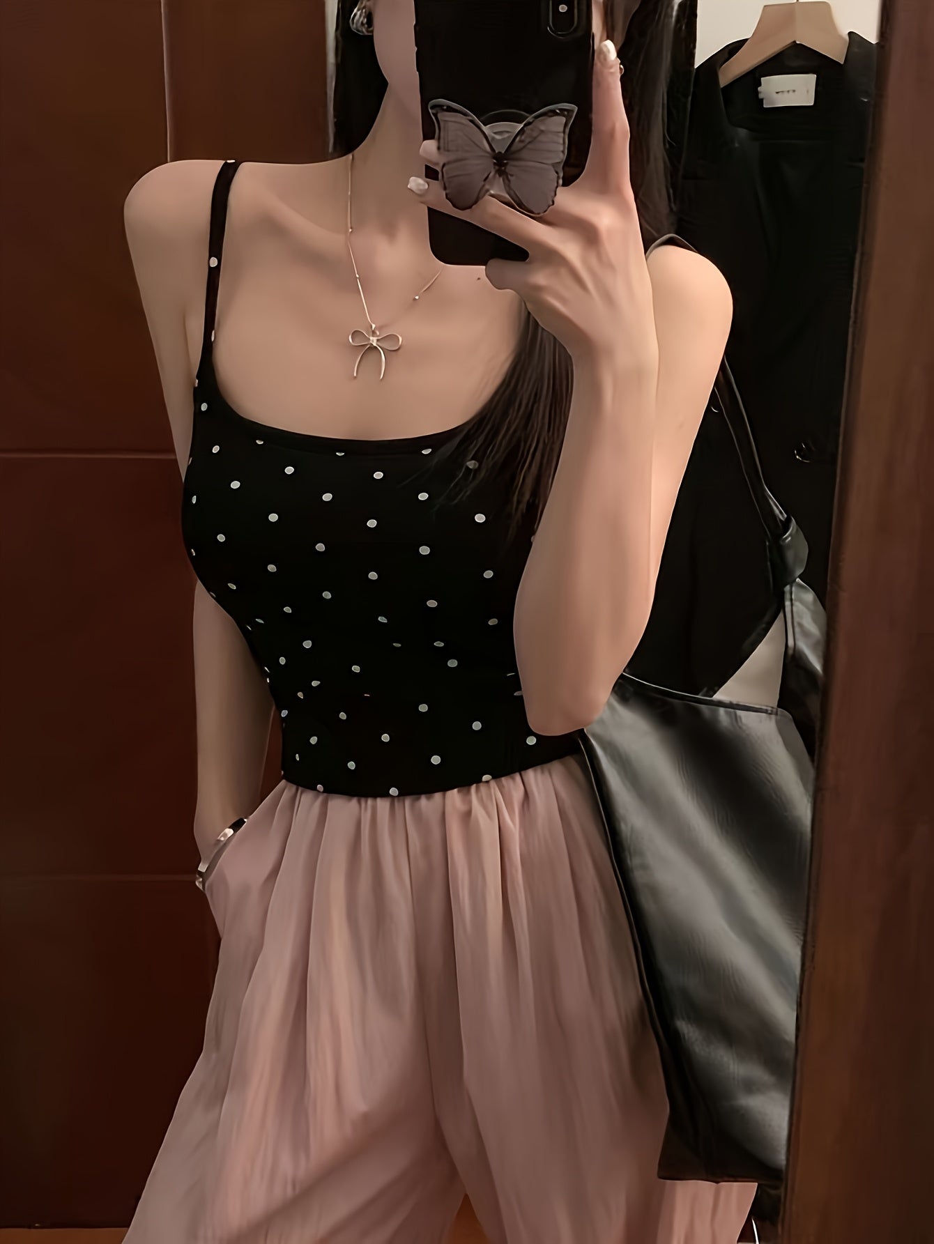 {3pcs} Polka Dot Bralette Set with Pads