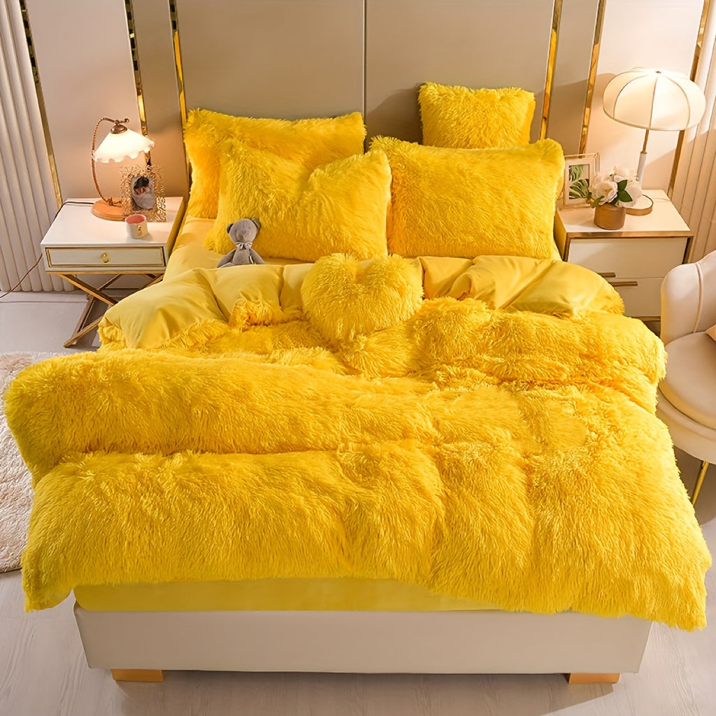 {3/4pcs} Faux Down Comforter Set