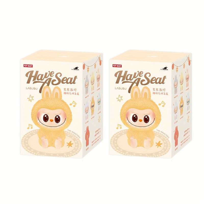 1/2/6pcs POP MART LABUBU 2.0 Sitting Party Series Vinyl Plush
