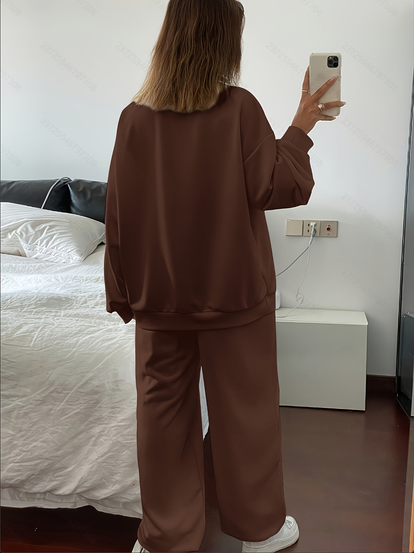 Casual Sweatshirt and Pants Set