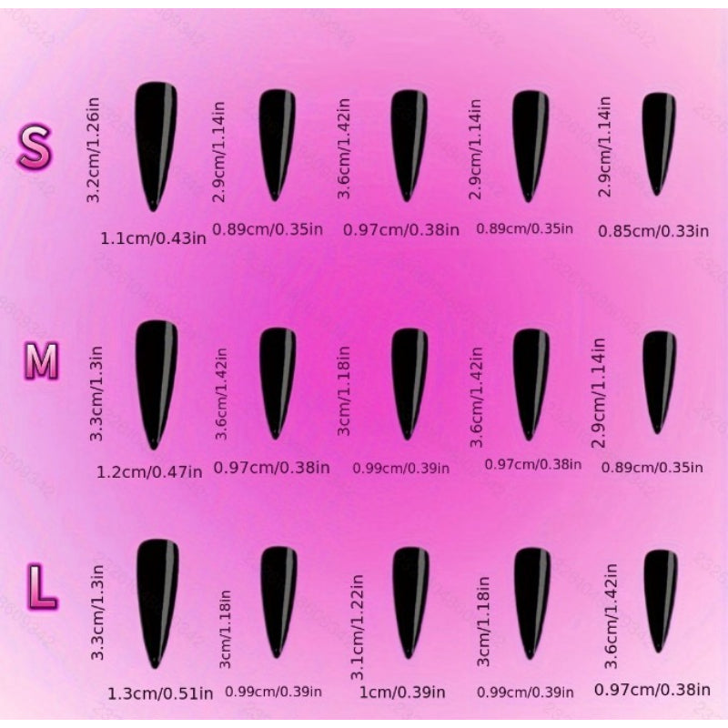 10 Full-Cover Nail Stickers Reusable Starfish And Shells