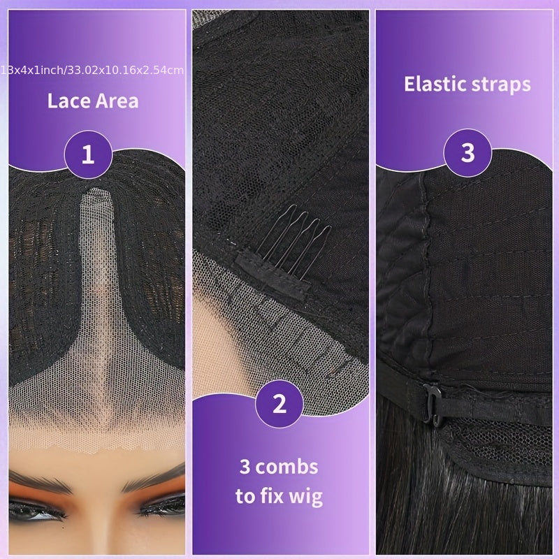 Glueless T-Part Synthetic Lace Front Wig