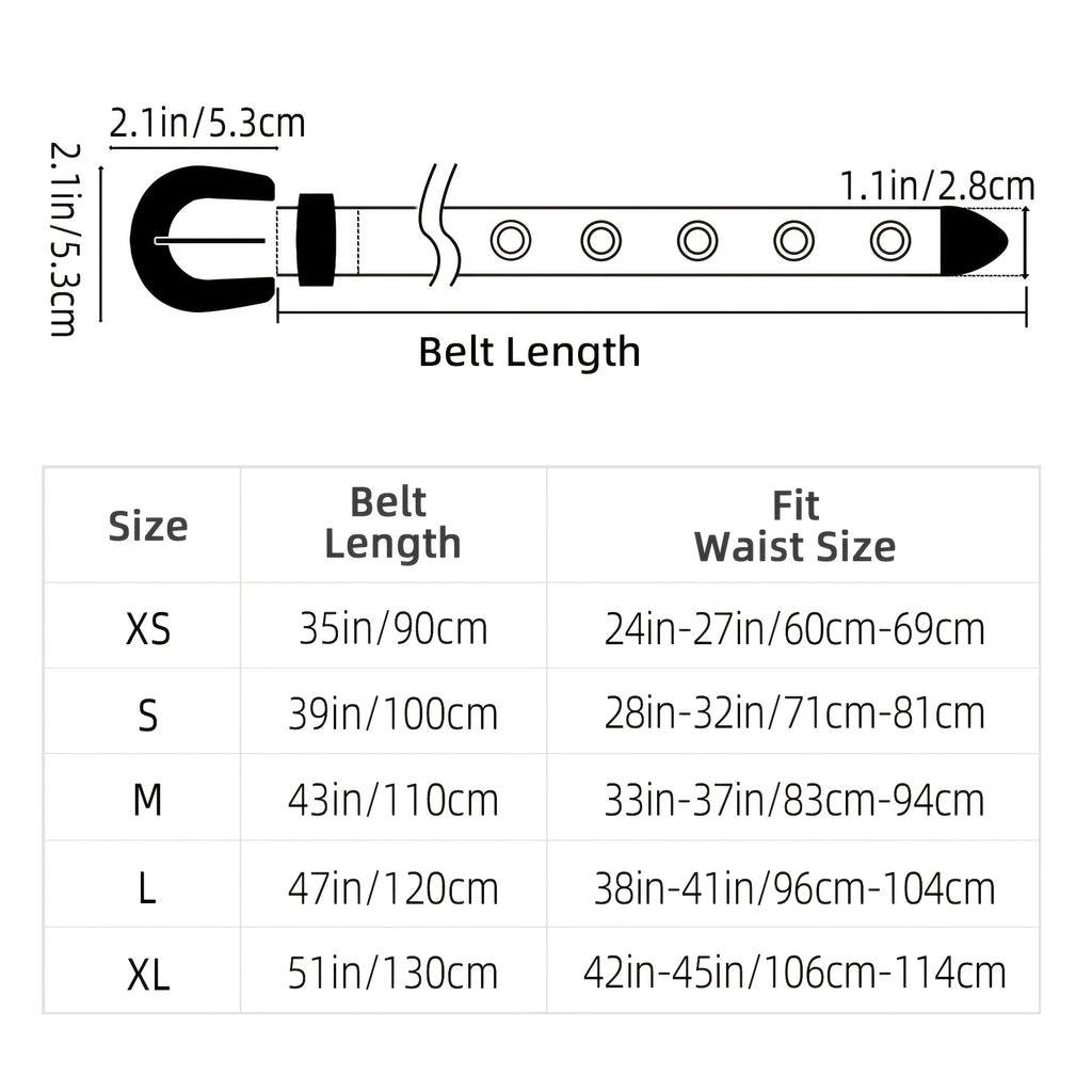 Faux Leather Belt with Studded Rhinestone Grommets