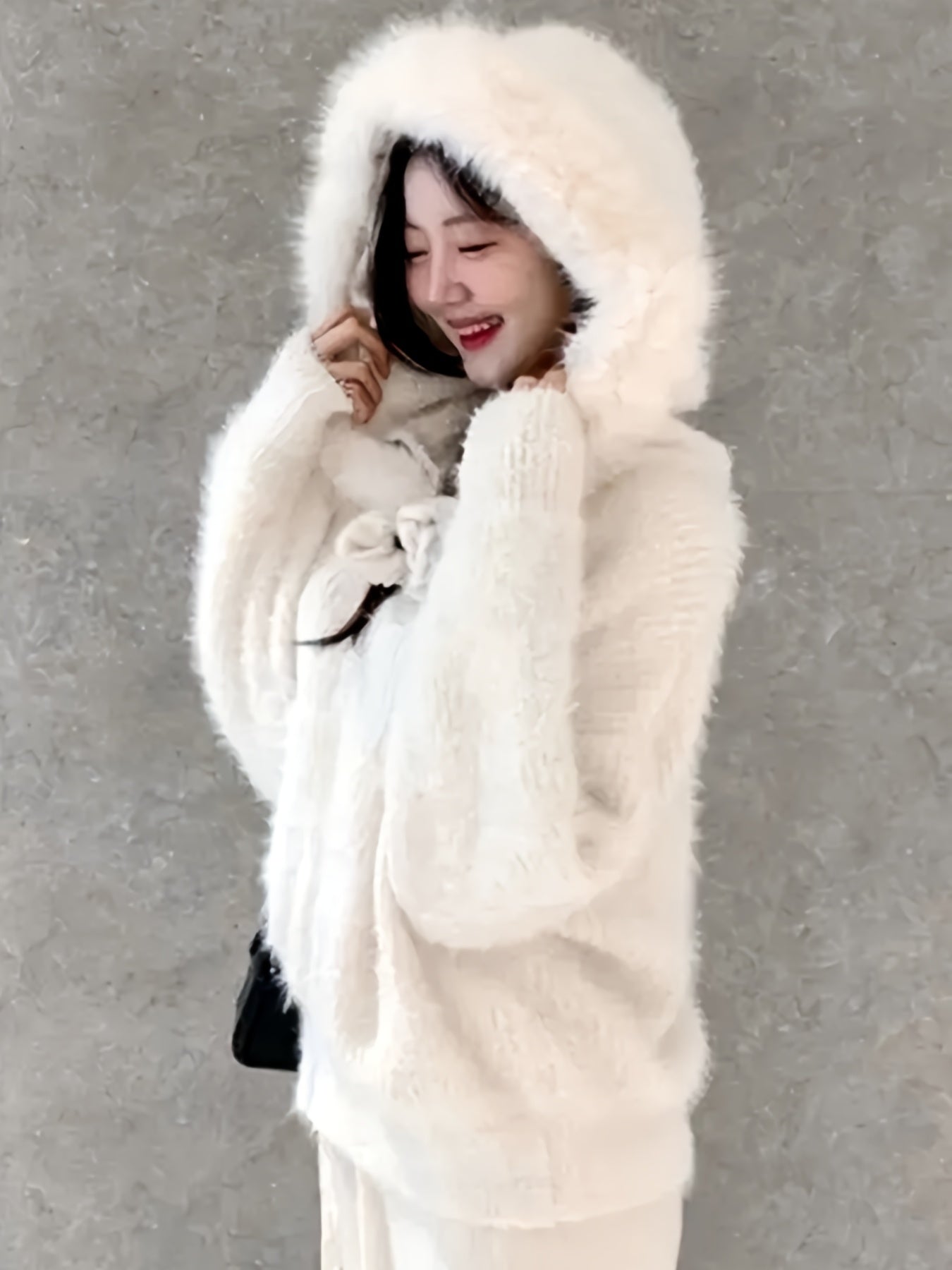 Fleece-Lined Hooded Sweater