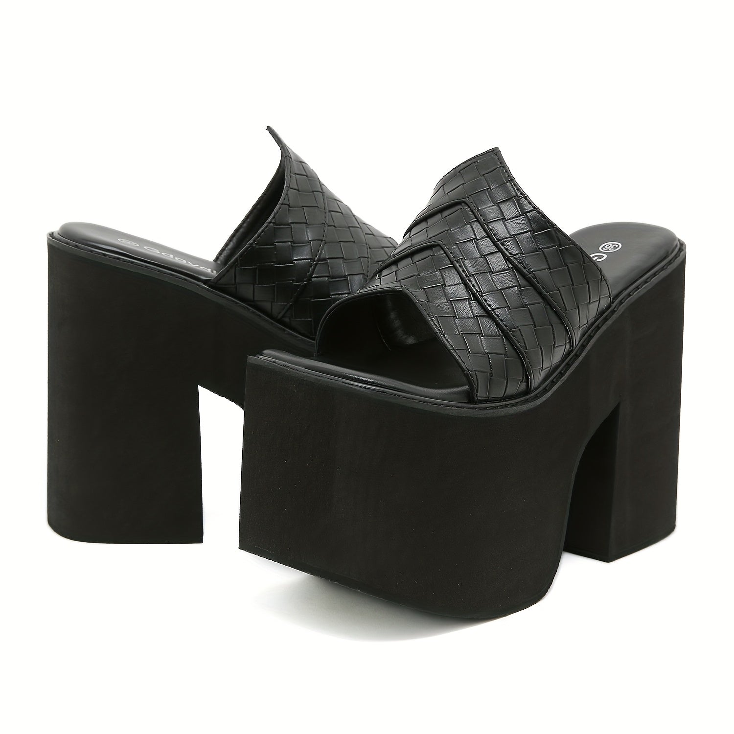 Platform Sandals with Thick Wedge Heel