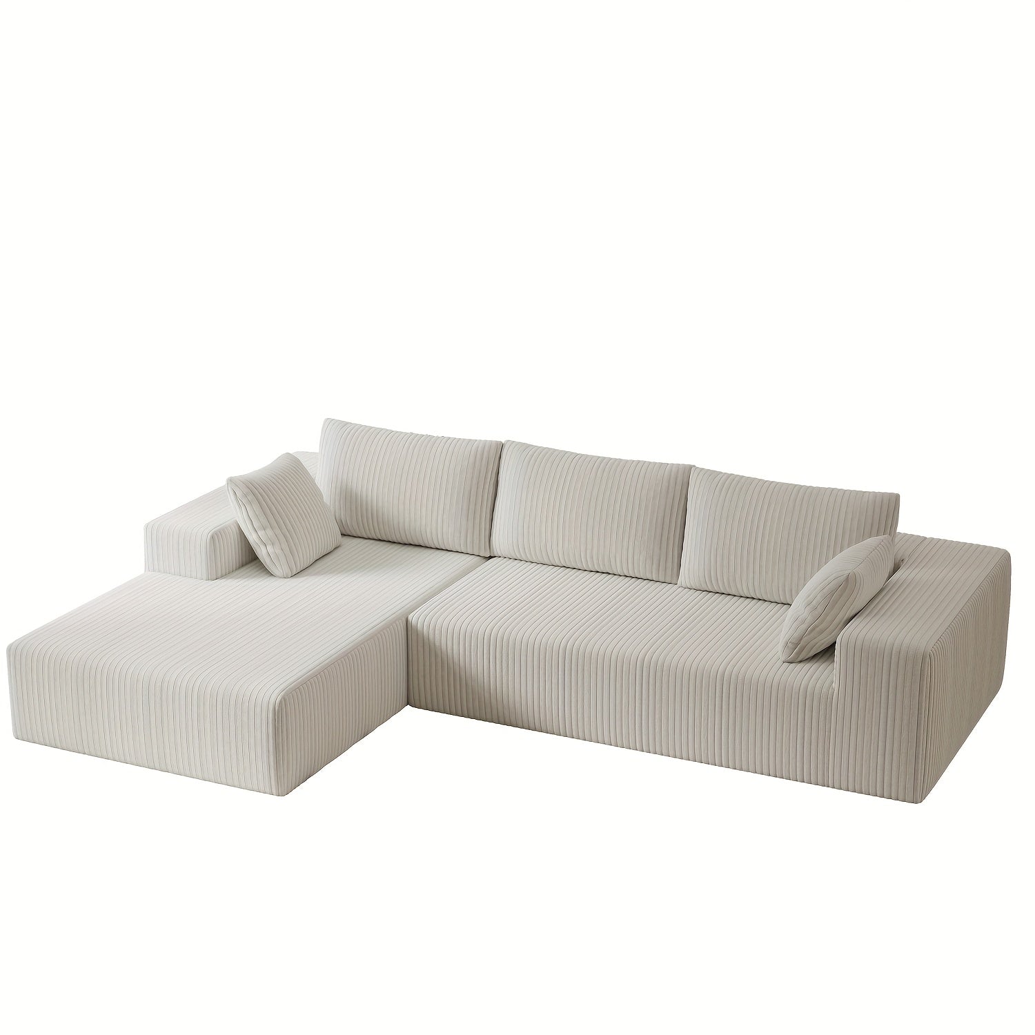 Modern Modular L-Shaped Living Room Cloud Sofa Set