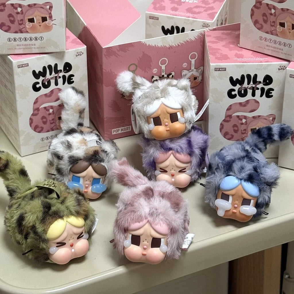 POPMART CRYBABY Wild But Cutie Series Mystery Box Plush Pendant Toys