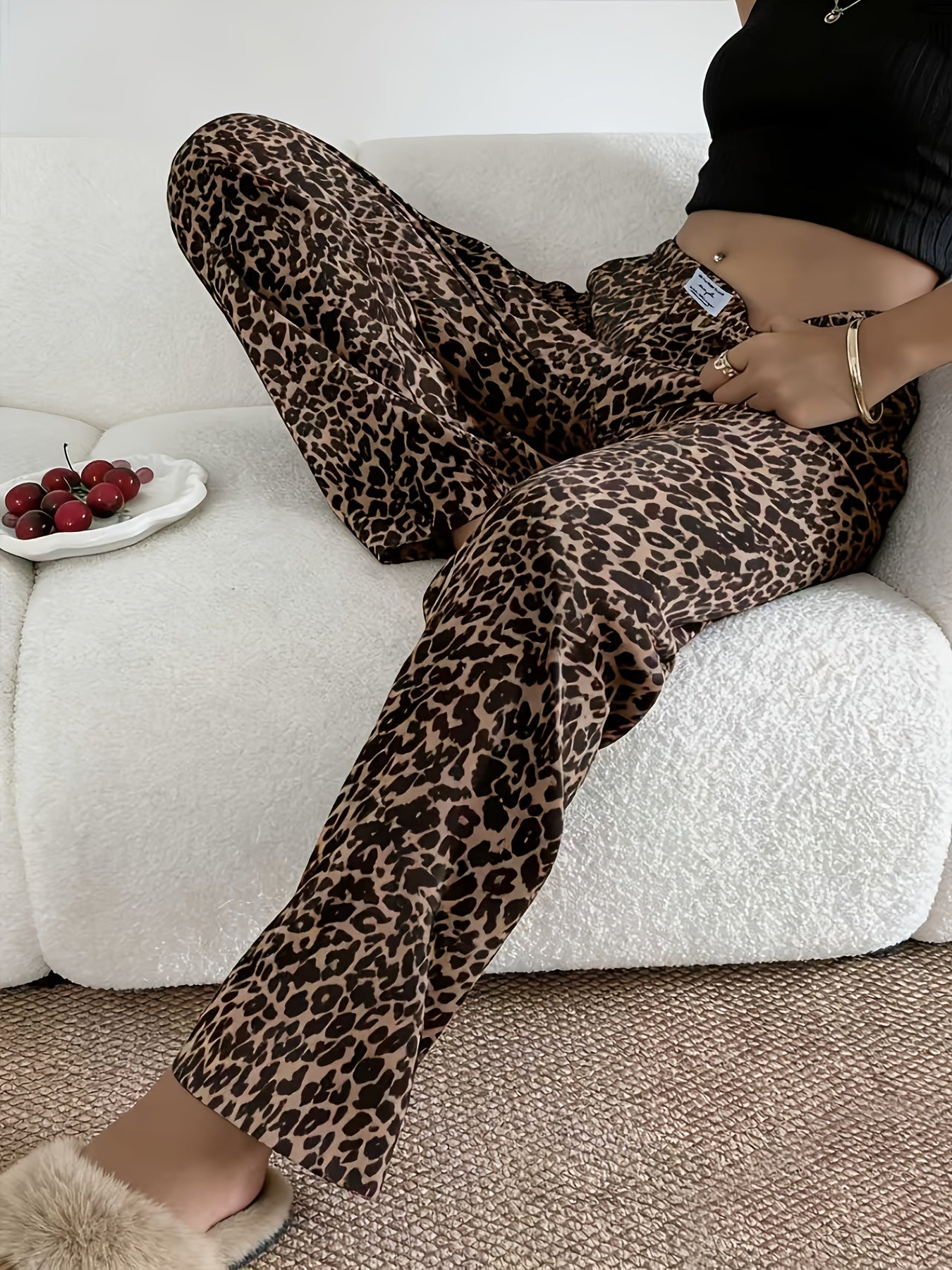 Leopard Print Lounge Pants