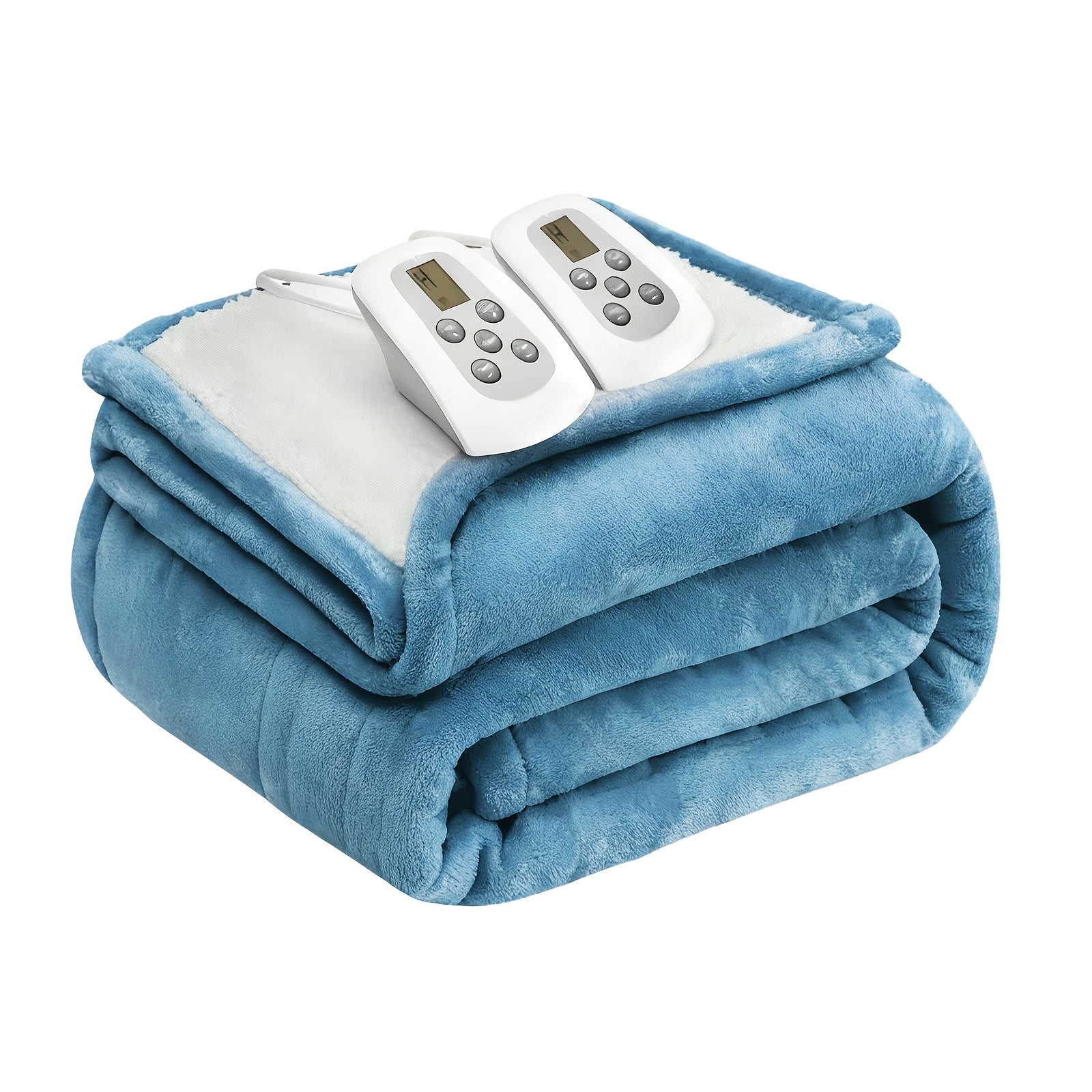 50"x60" Electric Heated Throw Blanket with Remote Control & One-Touch Operation