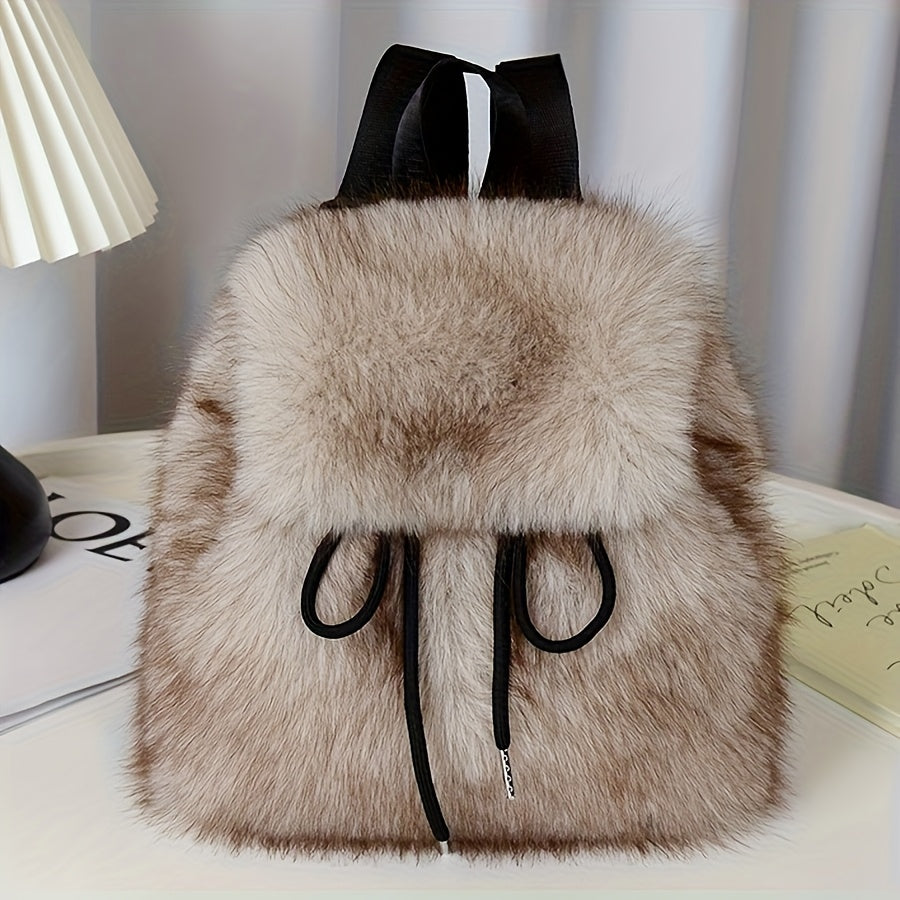 {1pc} Faux Fur Backpack