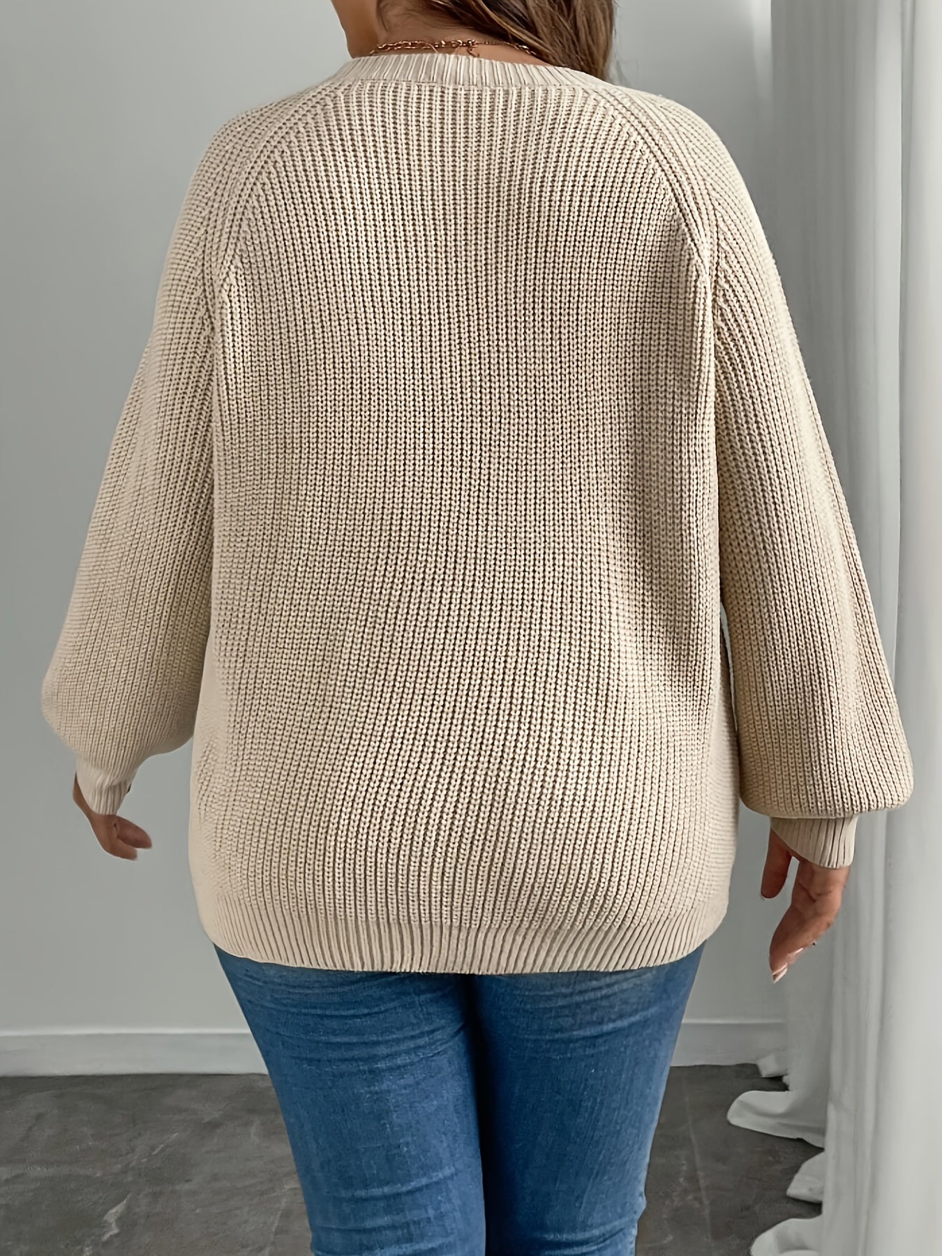 Beige & Brown Butterfly Sweater