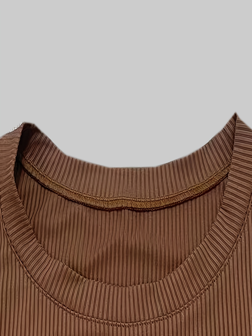 Style Round Neck Flared Sleeve Solid Color Mermaid Dress