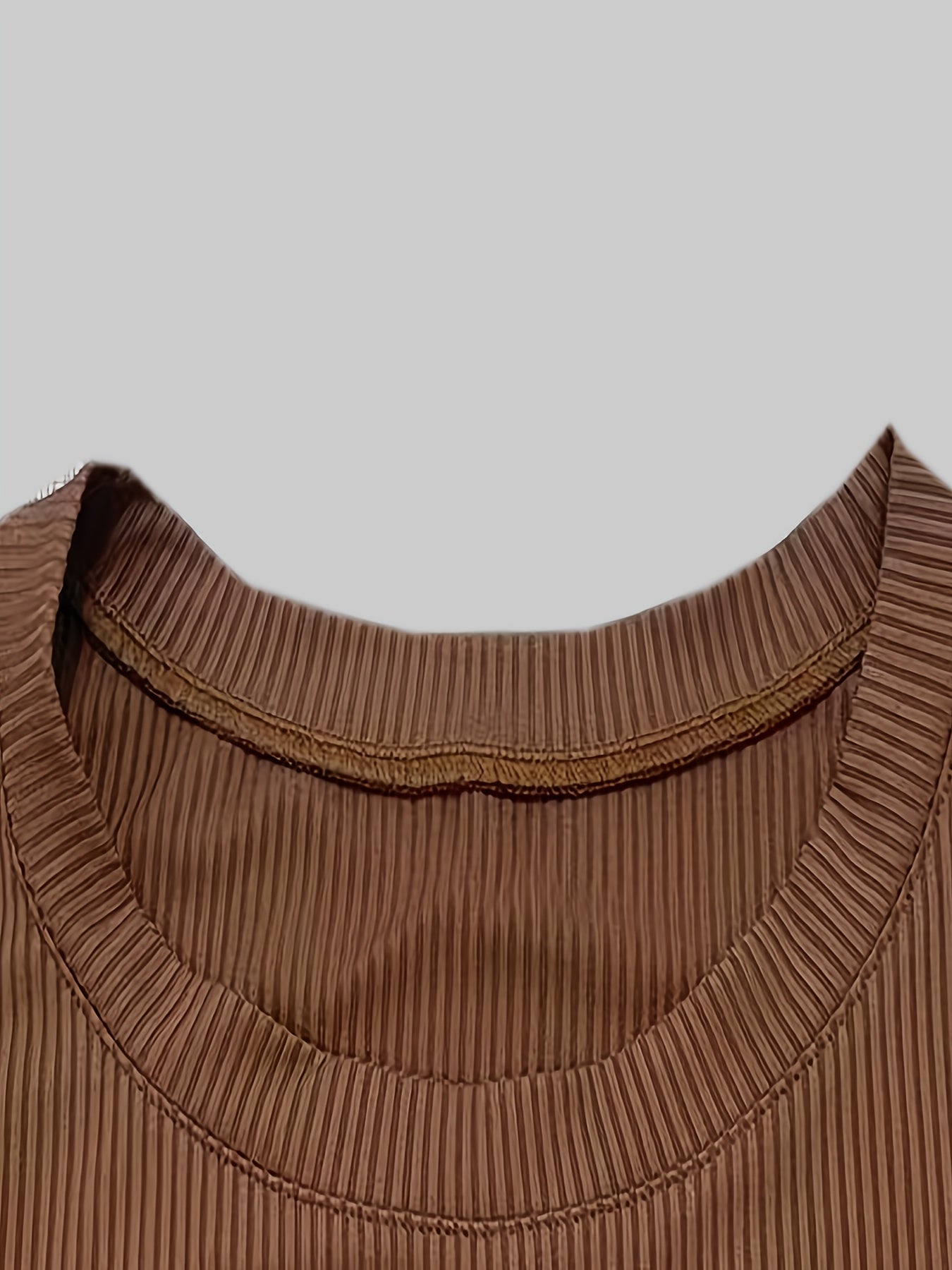 Style Round Neck Flared Sleeve Solid Color Mermaid Dress