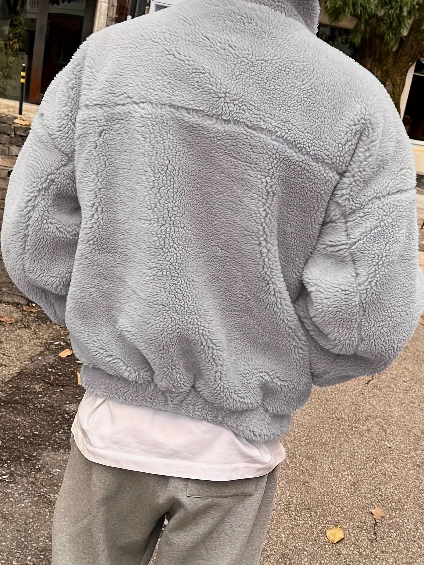 Jacket with Stand Collar & Full-Zip Front