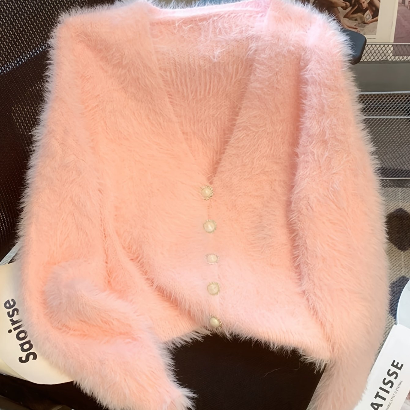 V-Neck Soft Cardigan