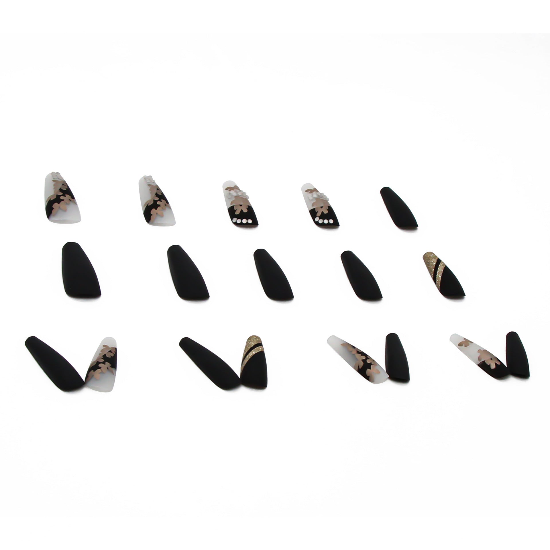 {24pcs} Hot Golden Nails