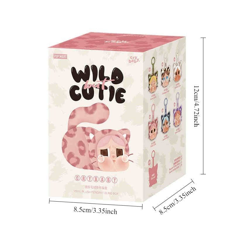 POPMART CRYBABY Wild But Cutie Series Mystery Box Plush Pendant Toys