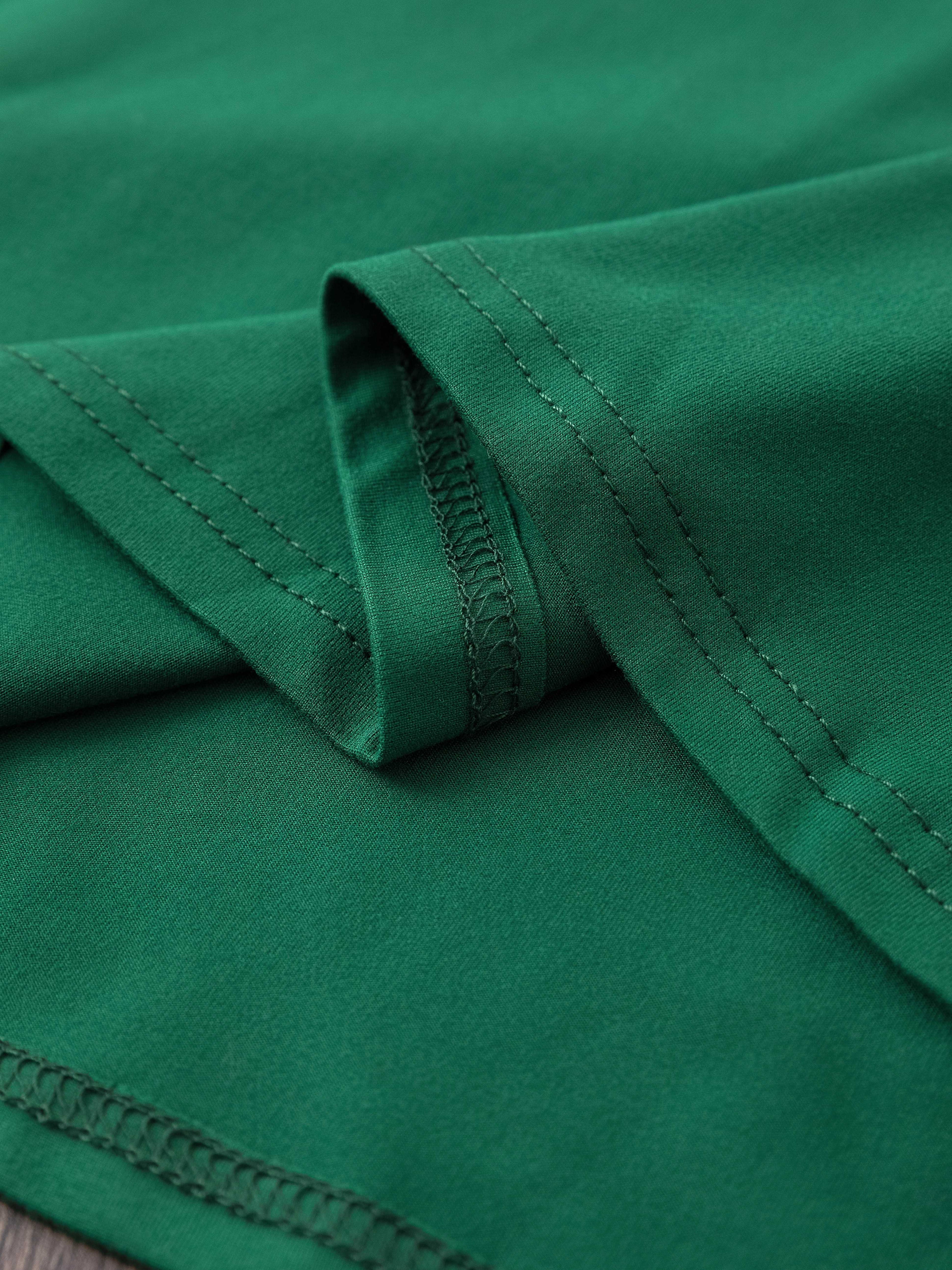 Soft Polyester Crew Neck Short Sleeve T-Shirt