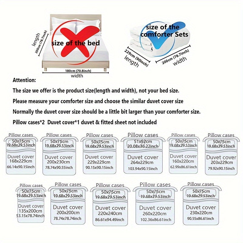 {3pcs} Leopard Print Duvet Cover Set