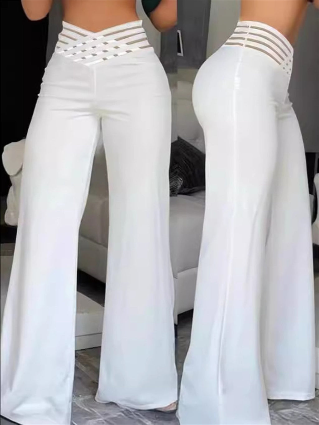 High-Waisted Wide Leg Pants