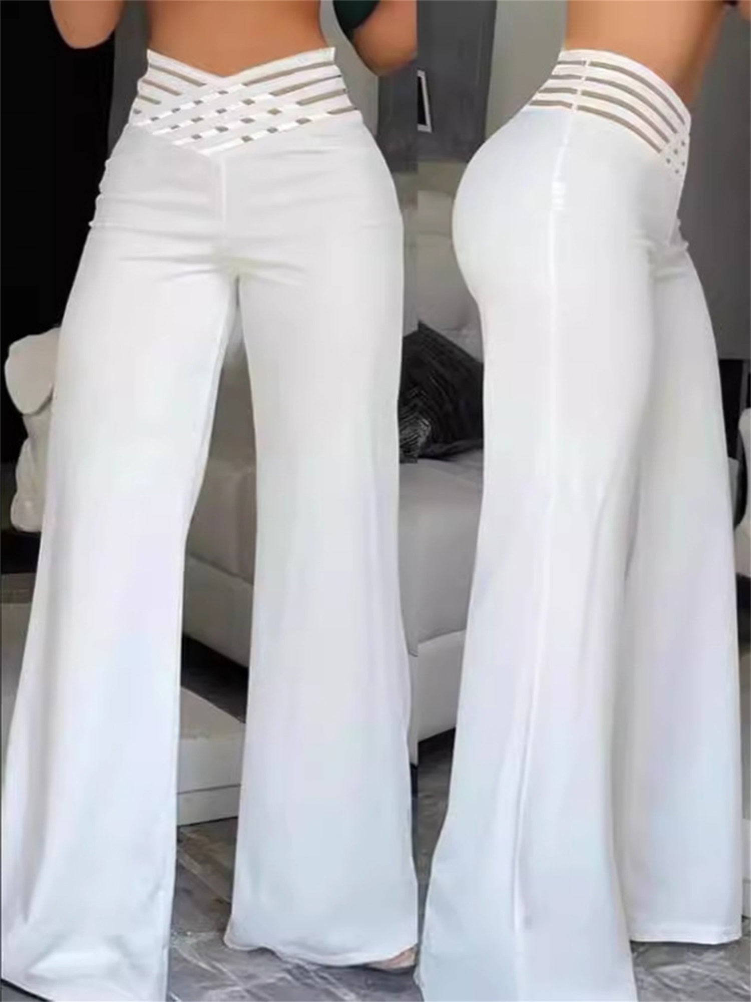 High-Waisted Wide Leg Pants