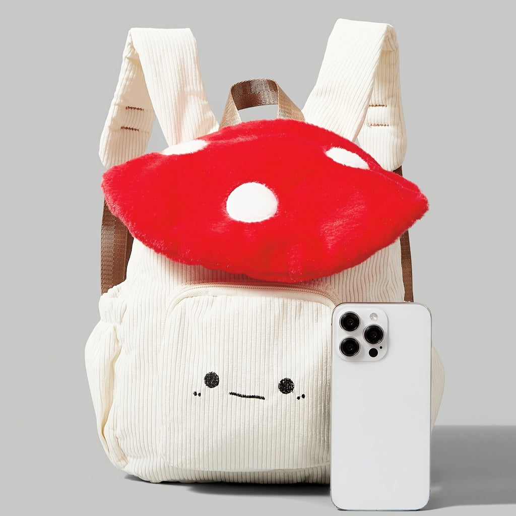 Mushroom Plush Backpack