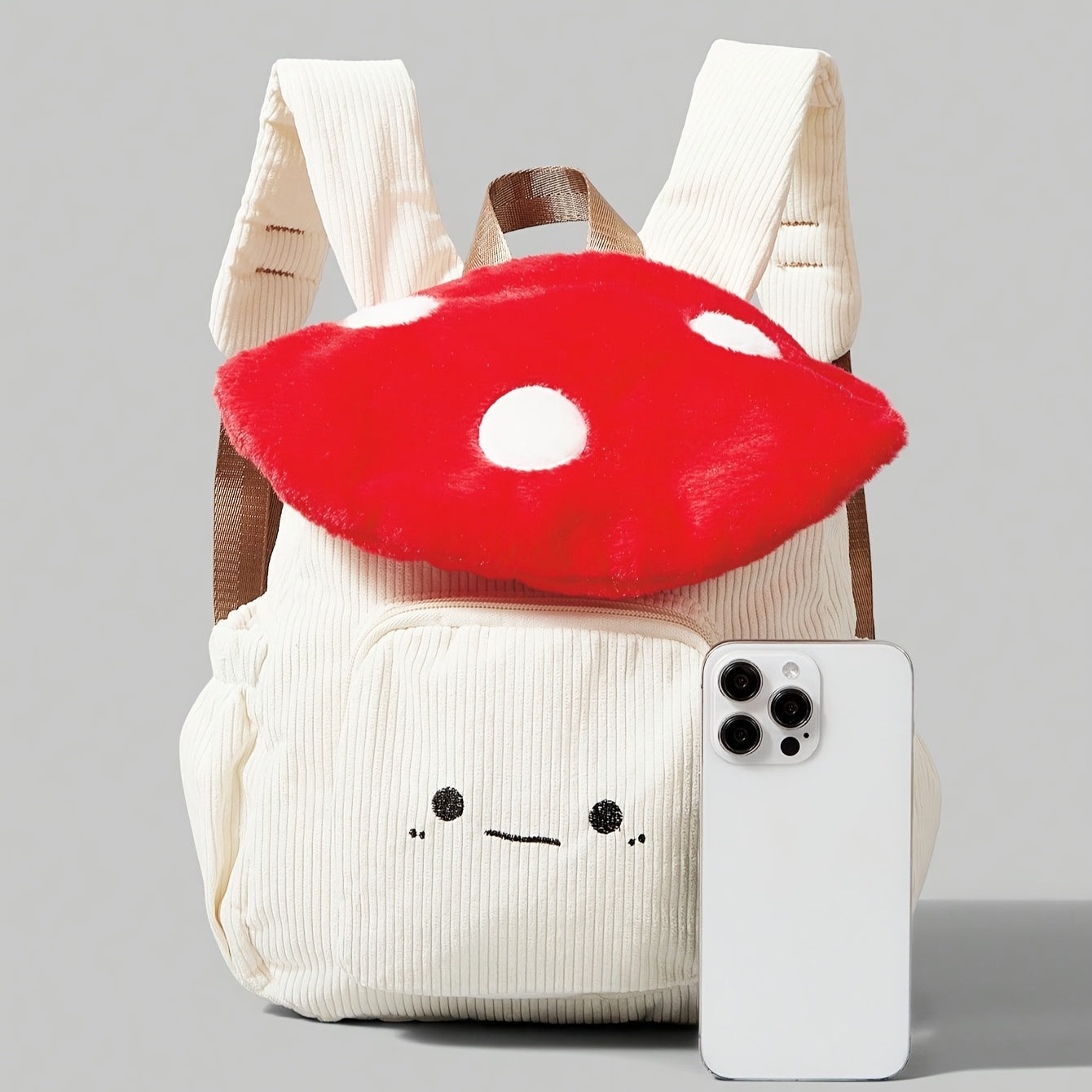 Mushroom Plush Backpack