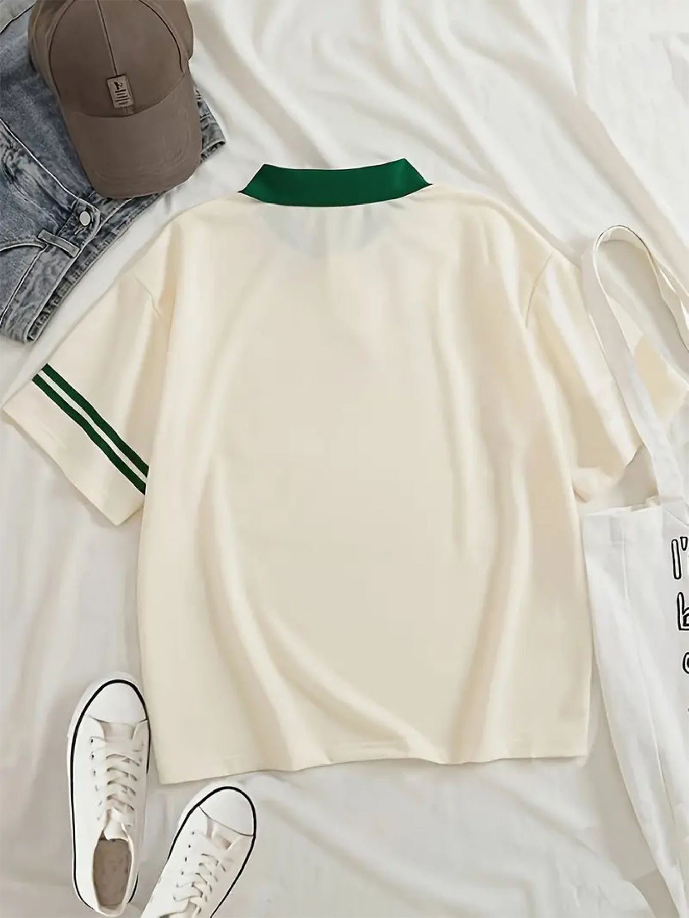 Matcha Latte Graphic Print Polo