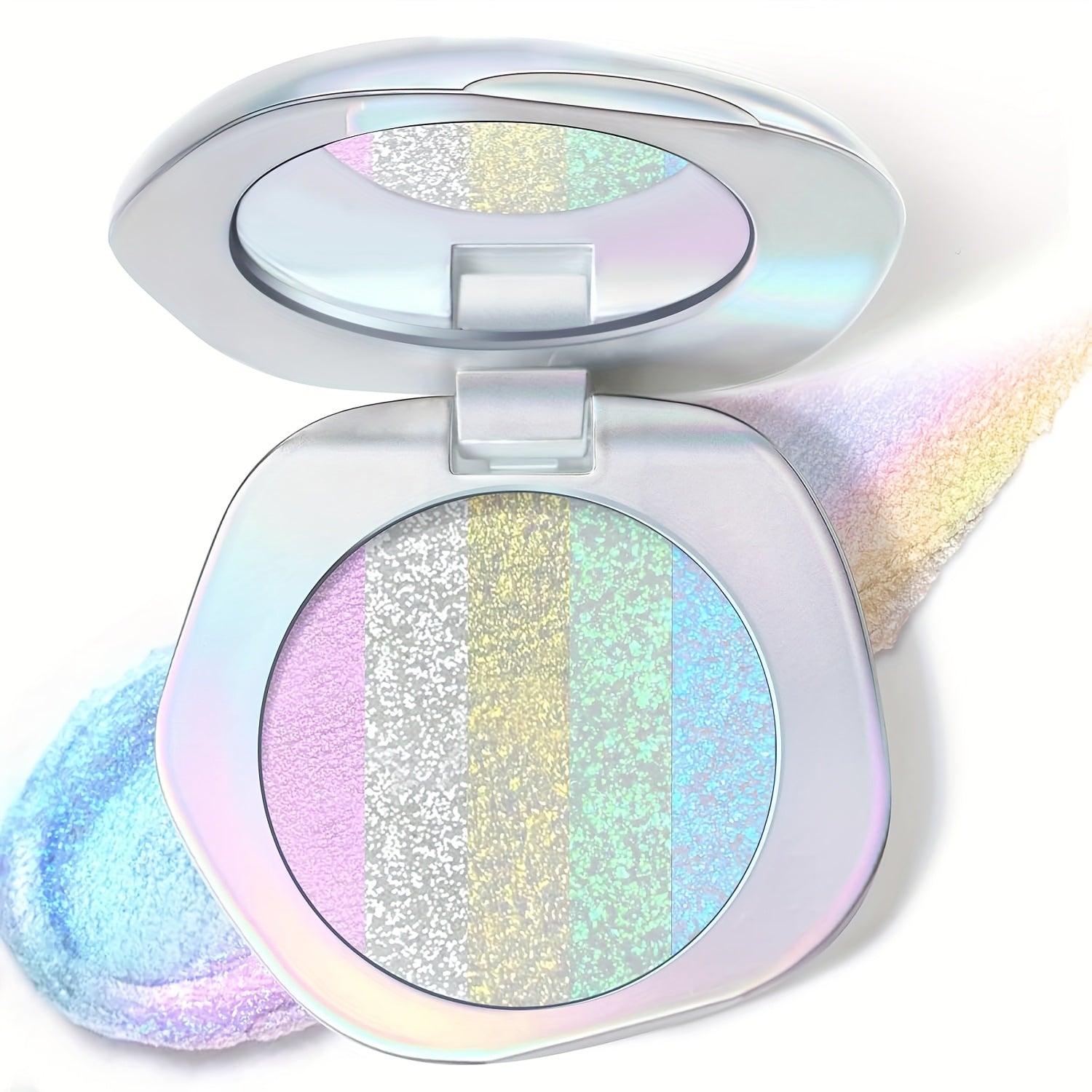 Holographic Glitter Highlighter Palette