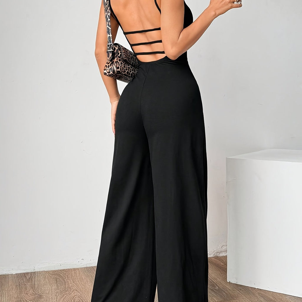 Elegant Backless Jumpsuit