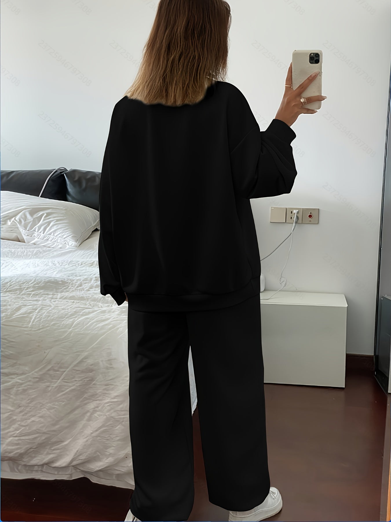 Casual Sweatshirt and Pants Set