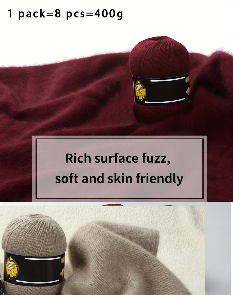 8rolls/pack Wool 10.00%, Cashmere 90.00% Yarn