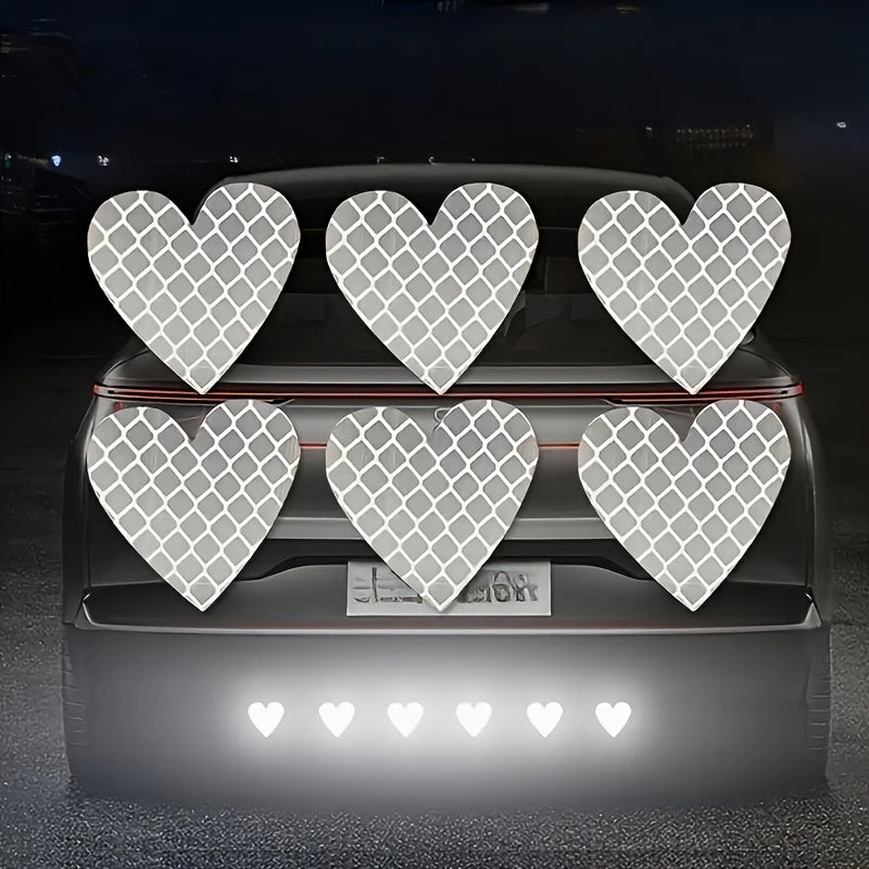 6 Universal Love Strip Reflective Stickers