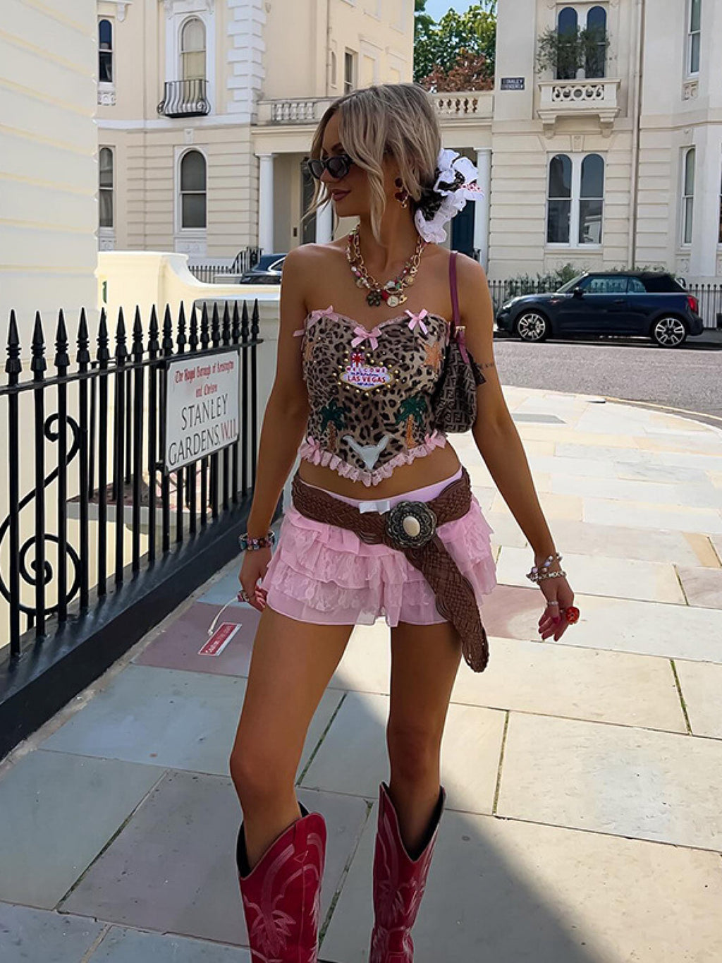 Bow Leopard Print Camisole