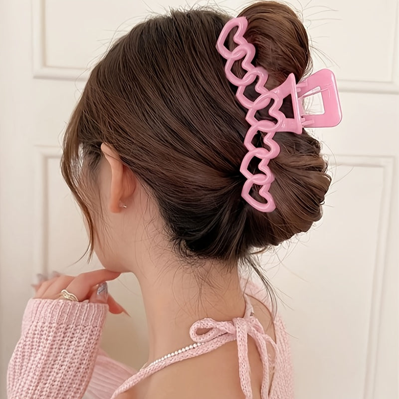 {2pcs} Sweetheart Style Resin Hair Claws