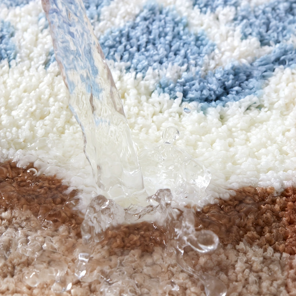{1pc} Seashore Plush Bath Mat