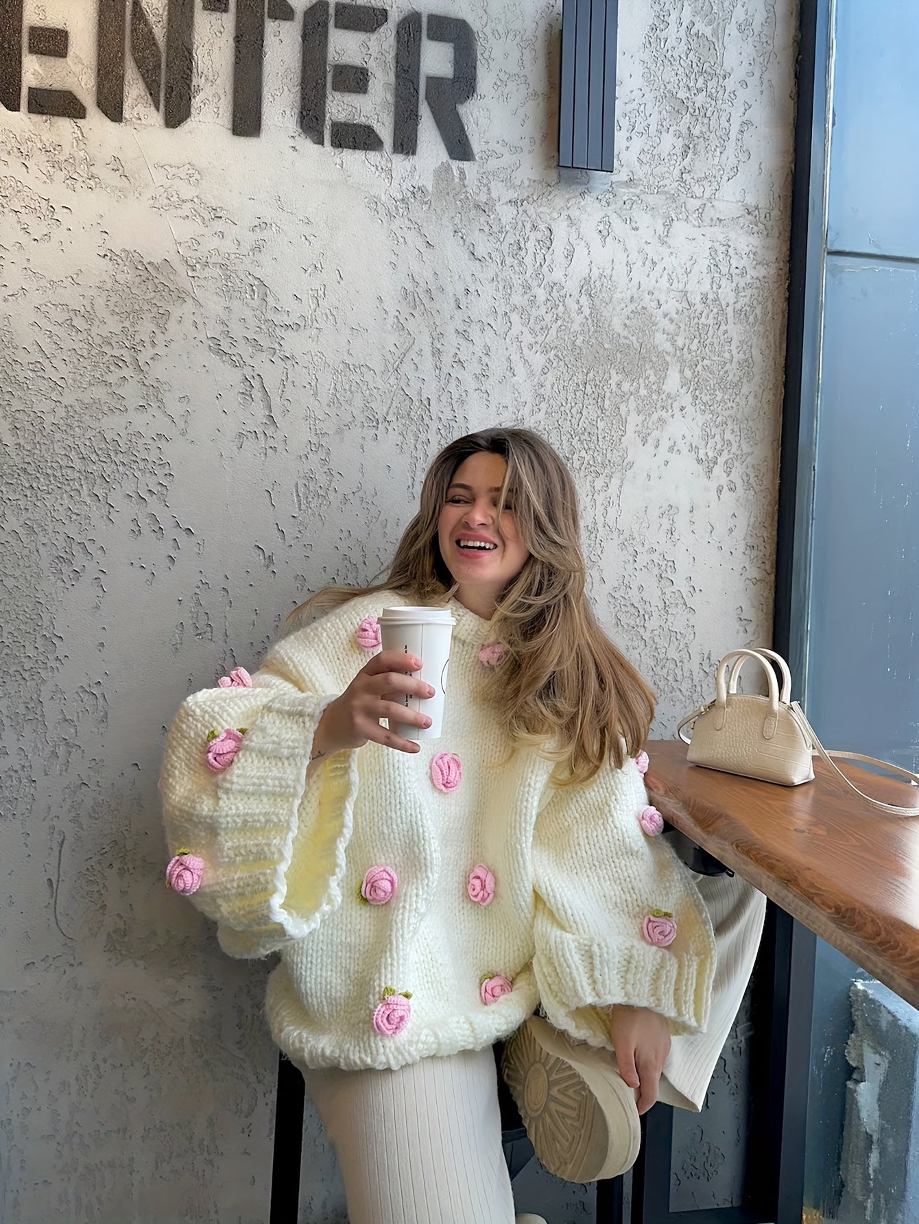 Handmade Crochet Knit Cardigan