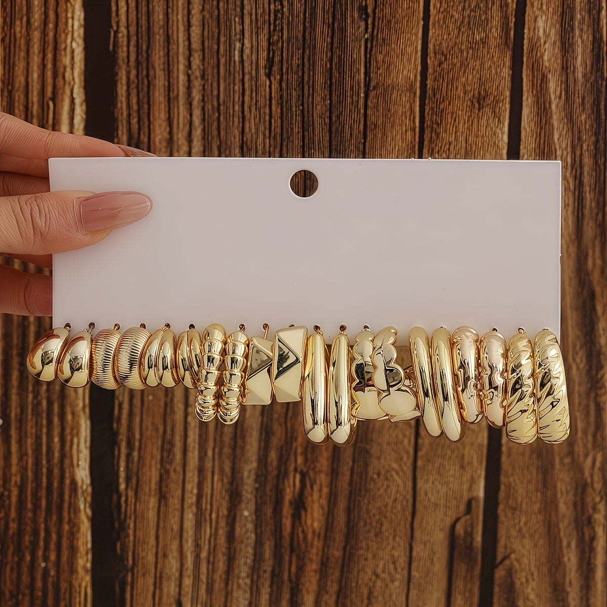 1/10/30 Pairs Resin Retro Style Earrings Set